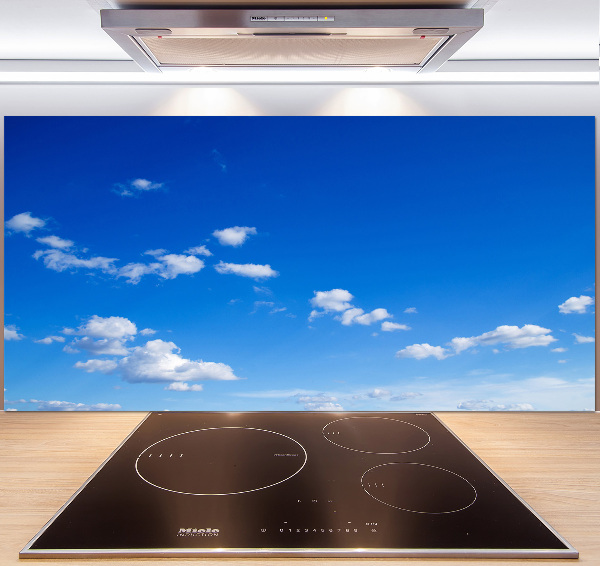 Glazen achterwand keuken Wolken aan de hemel