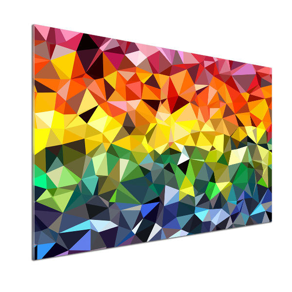 Spatscherm keuken Geometrische achtergrond