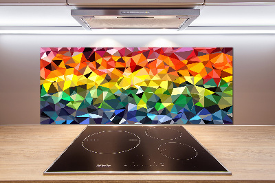 Spatscherm keuken Geometrische achtergrond