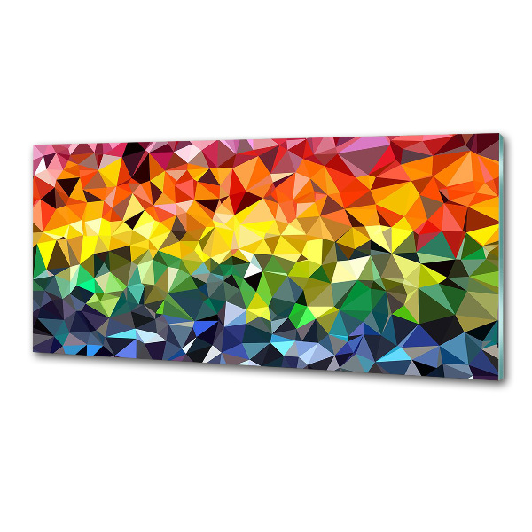 Spatscherm keuken Geometrische achtergrond