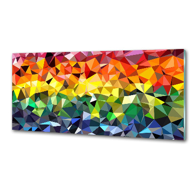 Spatscherm keuken Geometrische achtergrond