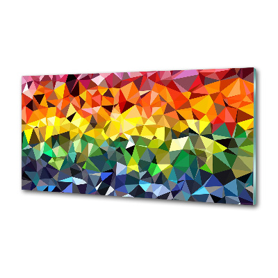 Spatscherm keuken Geometrische achtergrond