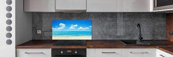 Spatscherm keuken Paradijsstrand