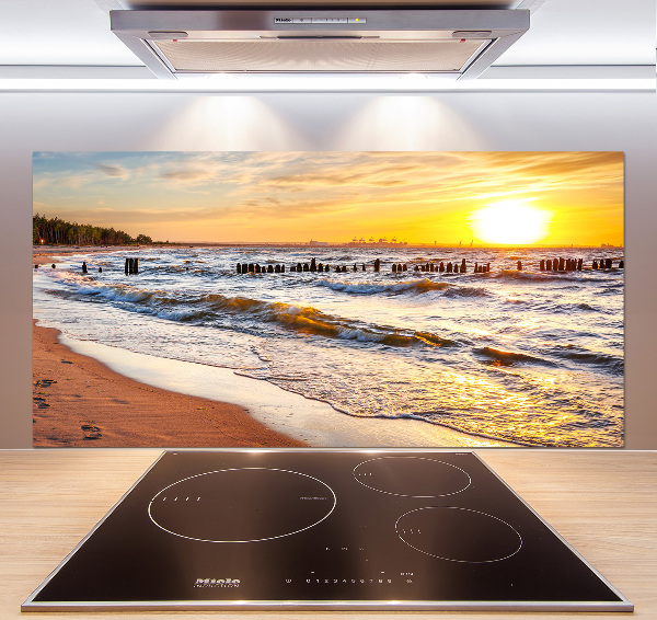 Keuken achterwand Zonsondergangstrand