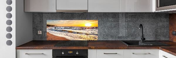 Keuken achterwand Zonsondergangstrand