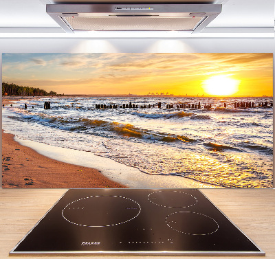 Keuken achterwand Zonsondergangstrand