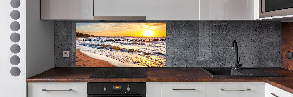 Keuken achterwand Zonsondergangstrand