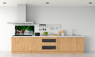 Spatplaat keuken Paarden in galop