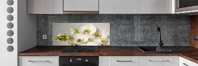 Keuken achterwand Witte orchidee