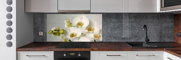 Keuken achterwand Witte orchidee
