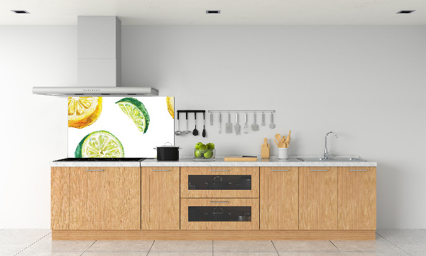 Spatscherm keuken Citroen en limoen