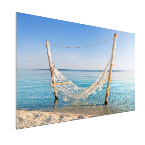 Achterwand keuken Hangmat aan zee