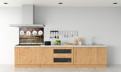 Achterwand keuken Paardenbloemen