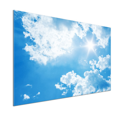 Spatscherm keuken Wolken aan de hemel