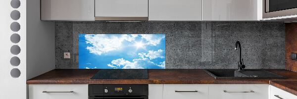 Spatscherm keuken Wolken aan de hemel