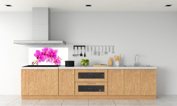 Spatscherm keuken Roze orchidee