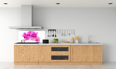 Spatscherm keuken Roze orchidee