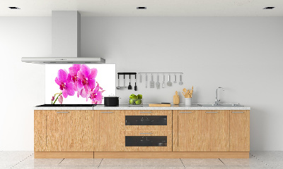 Spatscherm keuken Roze orchidee