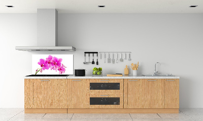 Spatscherm keuken Roze orchidee