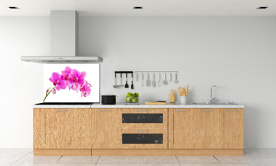 Spatscherm keuken Roze orchidee