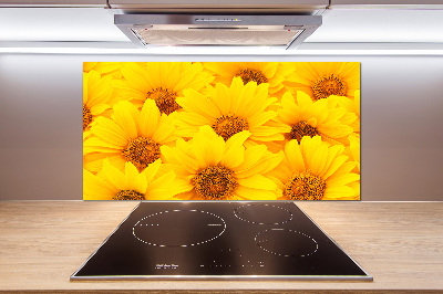 Achterwand keuken Zonnebloemen