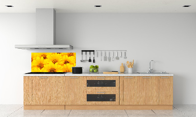 Achterwand keuken Zonnebloemen