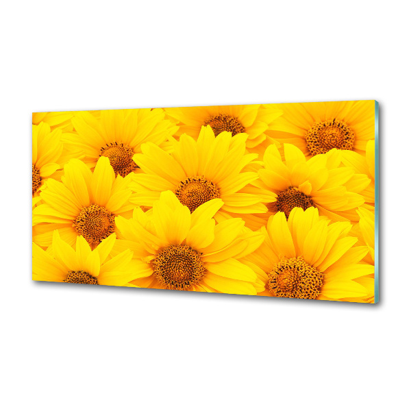Achterwand keuken Zonnebloemen