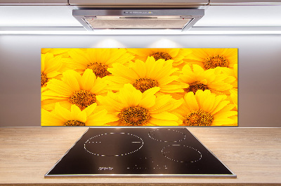 Achterwand keuken Zonnebloemen