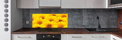 Achterwand keuken Zonnebloemen