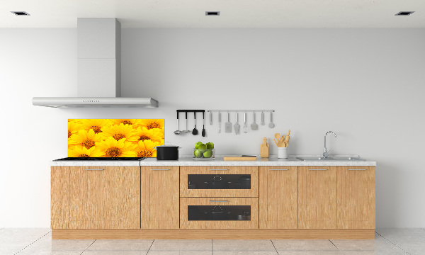 Achterwand keuken Zonnebloemen