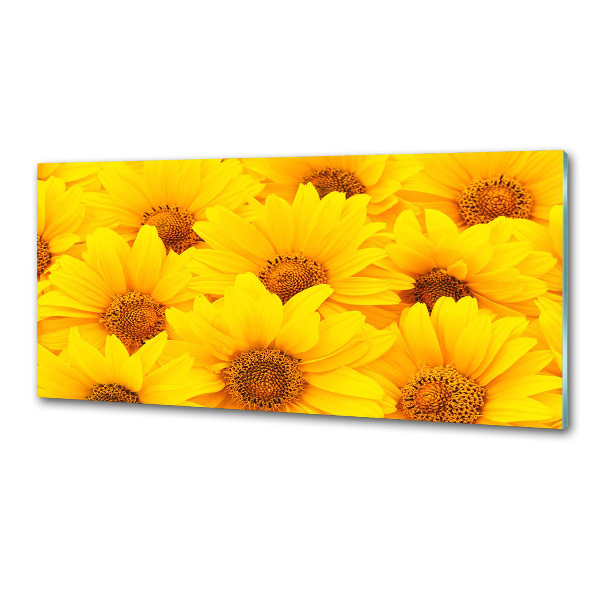 Achterwand keuken Zonnebloemen