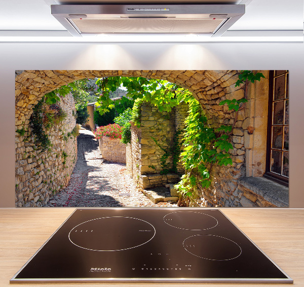 Achterwand keuken Een charmante straat