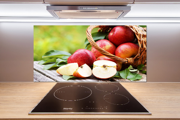 Keuken achterwand Appels in een mand