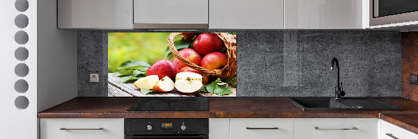 Keuken achterwand Appels in een mand