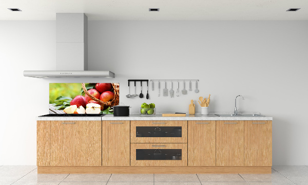 Keuken achterwand Appels in een mand