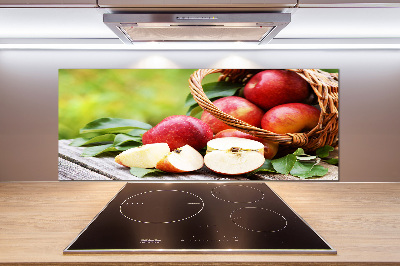 Keuken achterwand Appels in een mand