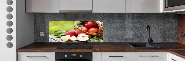 Keuken achterwand Appels in een mand