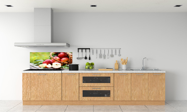 Keuken achterwand Appels in een mand