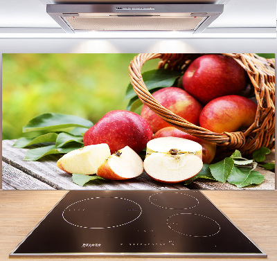 Keuken achterwand Appels in een mand