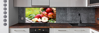 Keuken achterwand Appels in een mand
