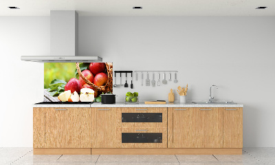 Keuken achterwand Appels in een mand