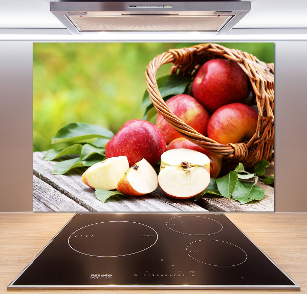 Keuken achterwand Appels in een mand