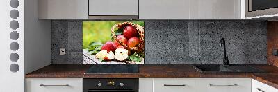 Keuken achterwand Appels in een mand