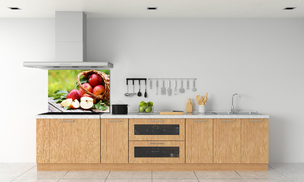 Keuken achterwand Appels in een mand