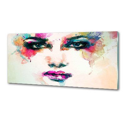 Spatscherm keuken Portret van een vrouw