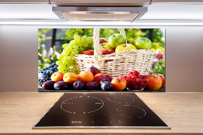 Spatscherm keuken Fruitmand