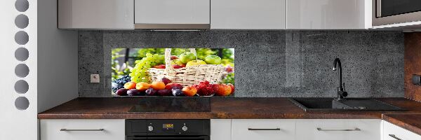 Spatscherm keuken Fruitmand