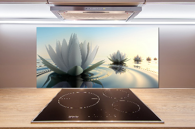 Spatscherm keuken Lotusbloem