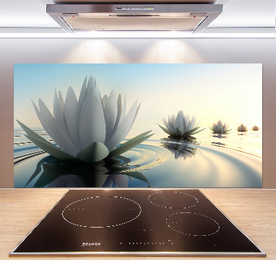 Spatscherm keuken Lotusbloem