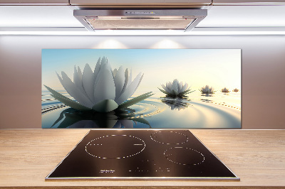 Spatscherm keuken Lotusbloem